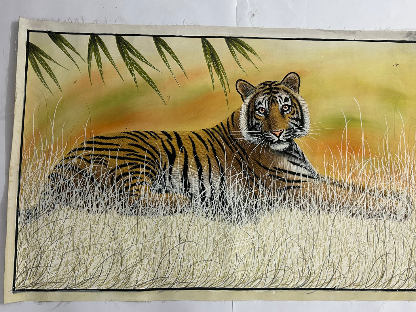 Tiger Portrait Pichwai Painting 3