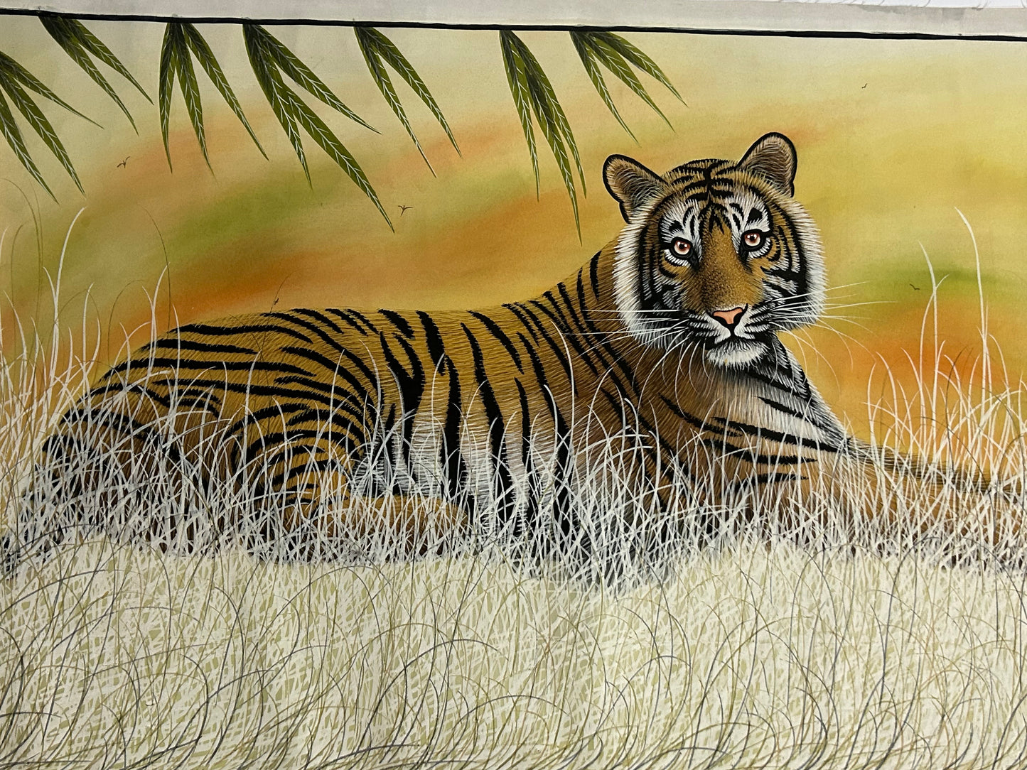 Tiger Portrait Pichwai Painting 3
