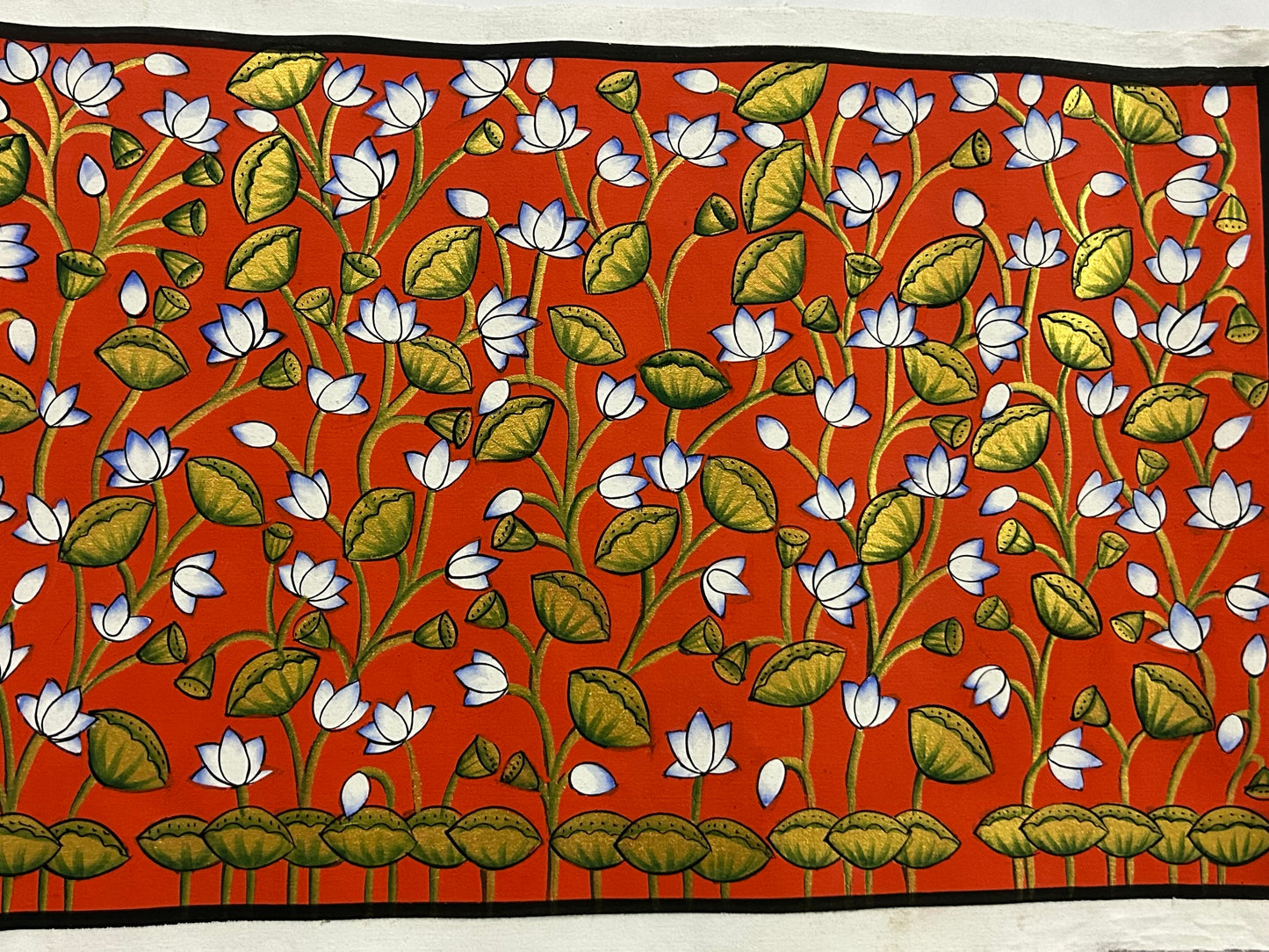 Blooming Lotus Garden – Scarlet Harmony