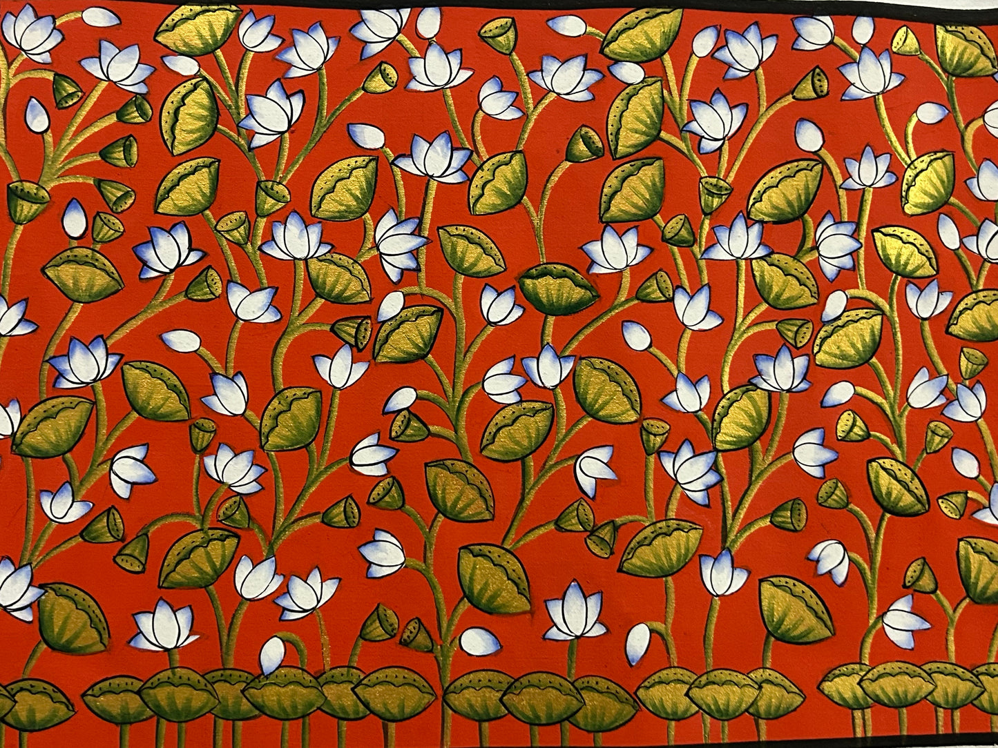 Blooming Lotus Garden – Scarlet Harmony